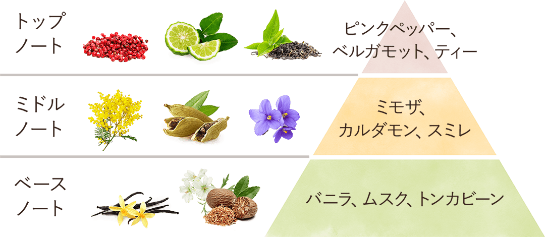 肌と心を喜びで満たす祝福の香り3種のティーコレクション「ティー 