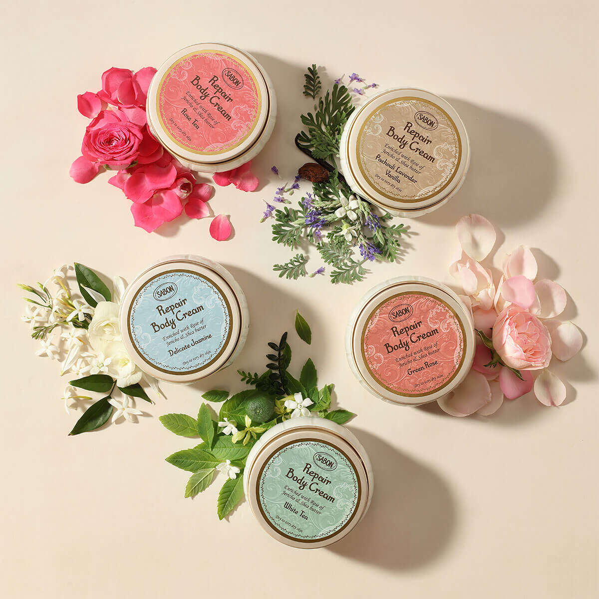 リペアボディクリーム グリーン ローズ Sabon サボン