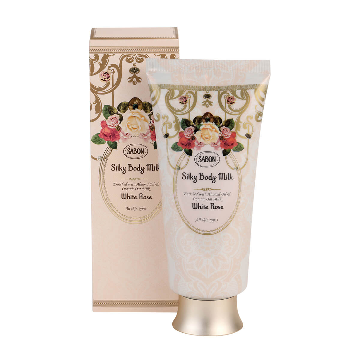 シルキーボディミルク ホワイト ローズ Sabon サボン