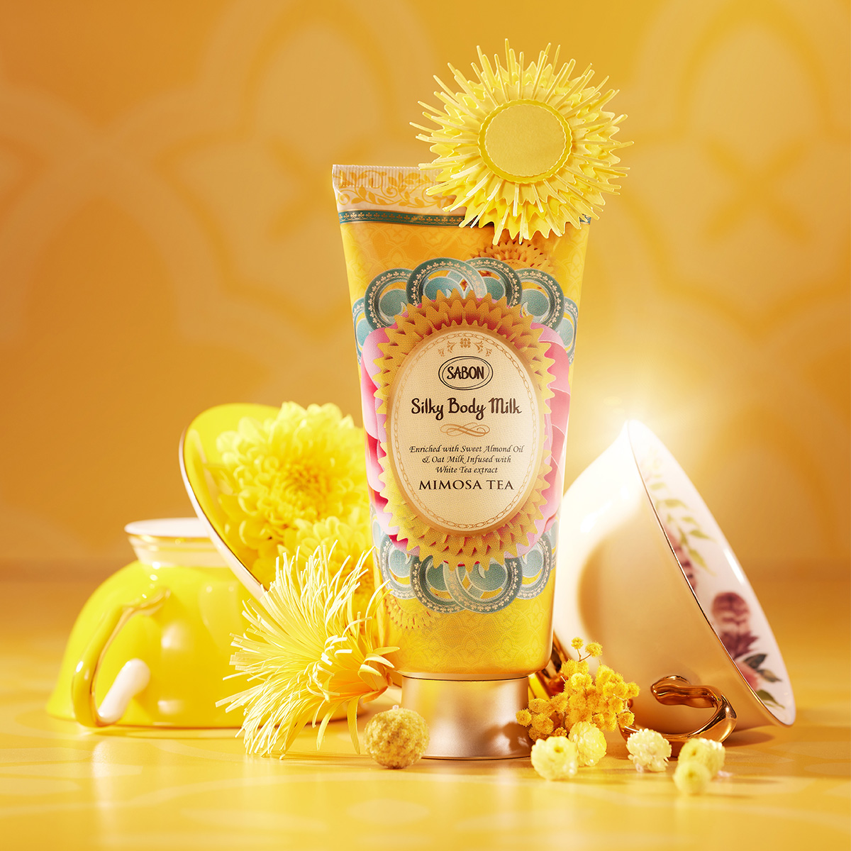 Silky Body Milk Mimosa Tea | 【サボン】ビューティーオイル シルキー 